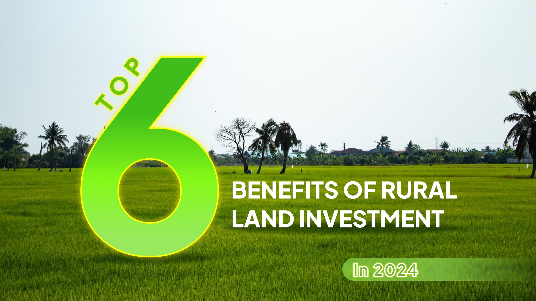 Top 6 Benefits of Rural Land Investment in 2024